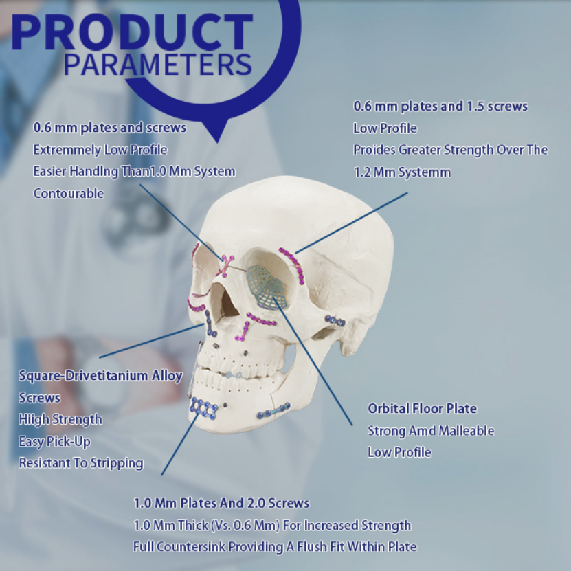 locking maxillofacial implant y plate titanium maxillofacial micro plate-5