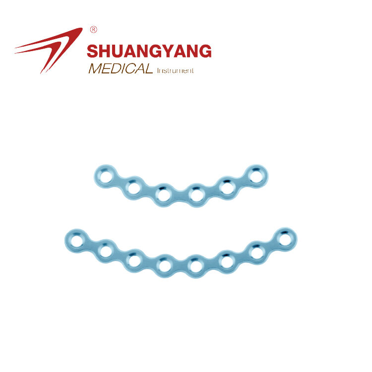 Titanium Maxillofacial mini plate Thickness 0.8 mm Arc plate