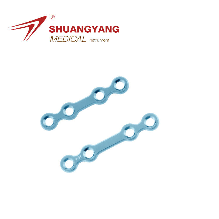 Titanium Maxillofacial mini plate Thickness 0.8 mm Straight bridge plate