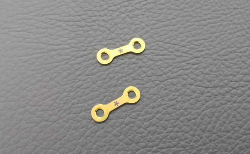 neurosurgery implant 2 holes interlink plate used for skull flap fixation and connection-2