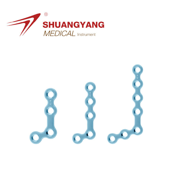 110° L-plate Titanium Maxillofacial mini plate