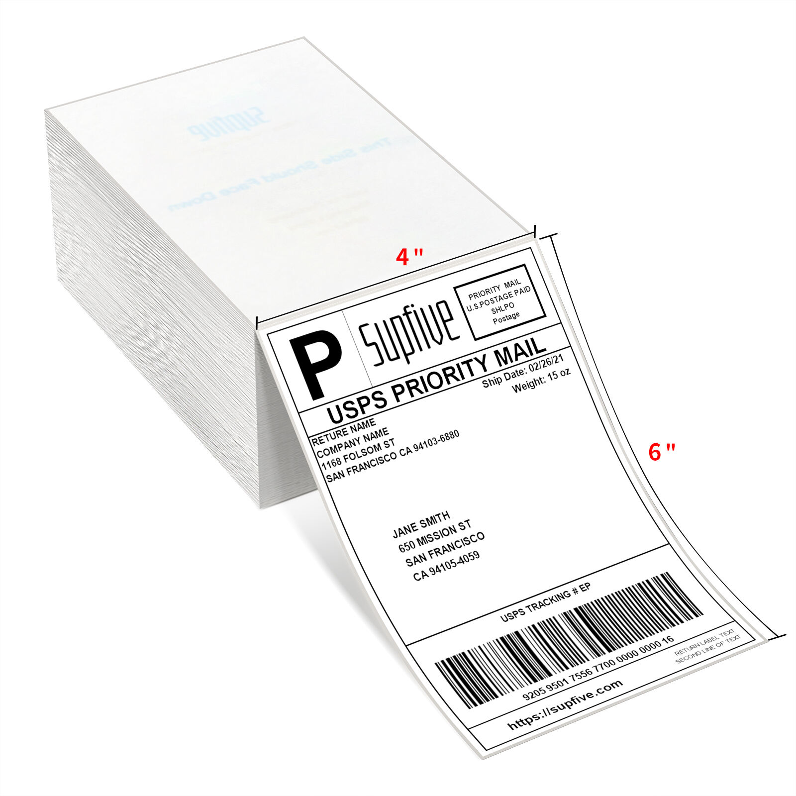 Premium Shipping Labels - Waterproof, Tear-Resistant Adhesive Labels for Easy Mailing & Package Tracking