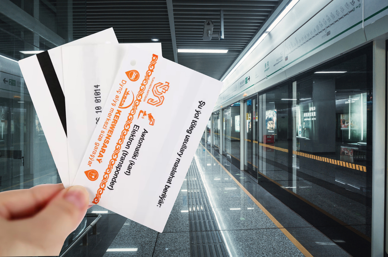 Turkmenistan metro ticket production and printing cooperation