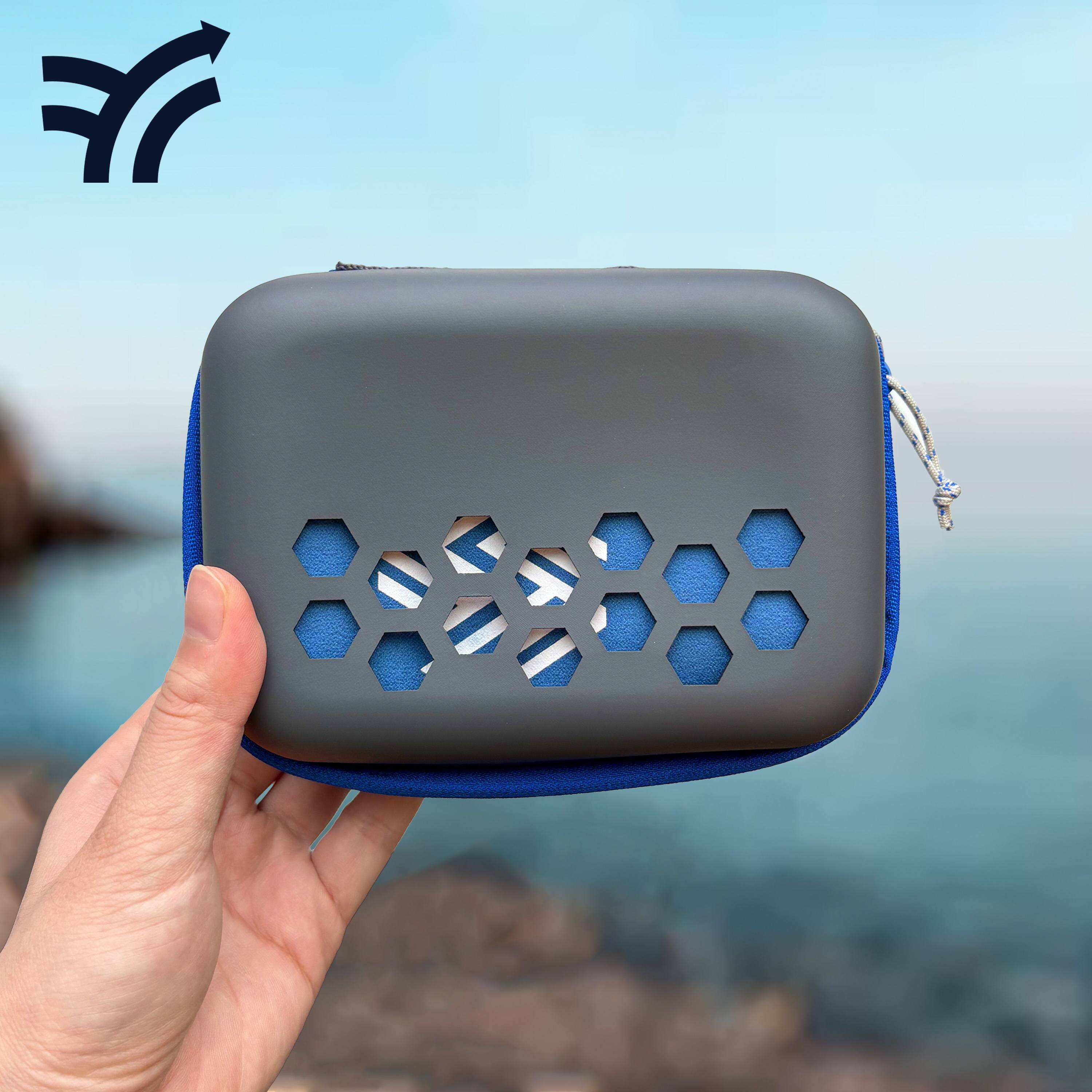 Portable Sports Towel with EVA Case