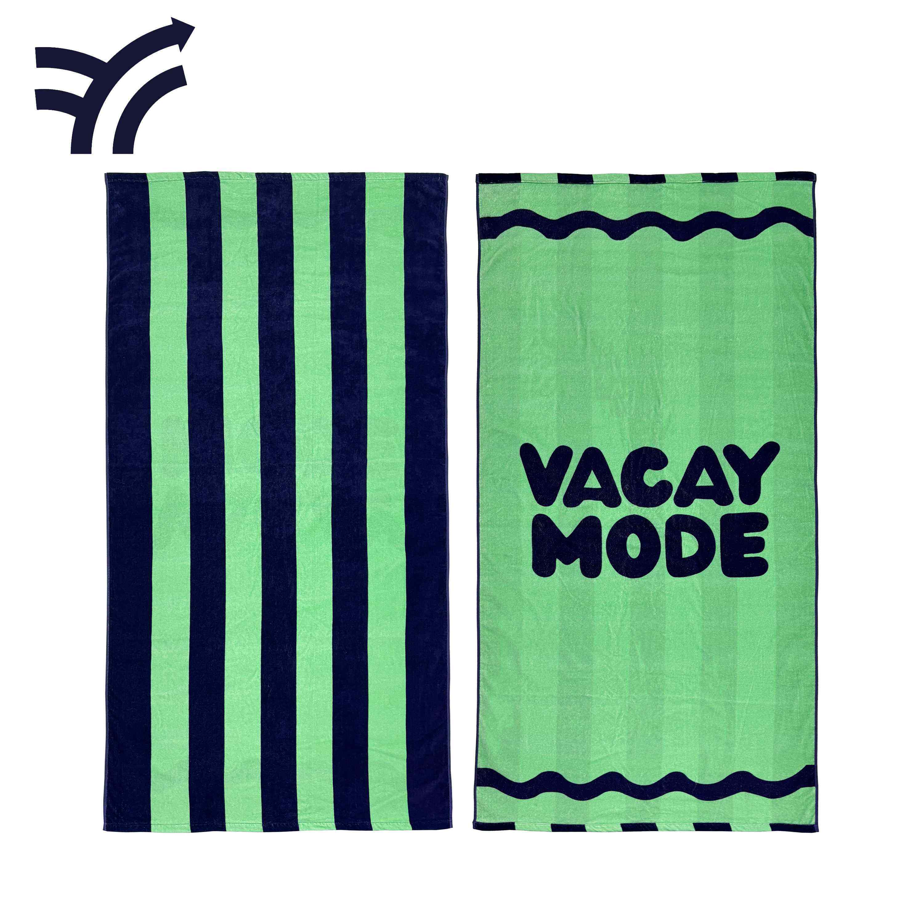 Плажна кърпа от памук с принт