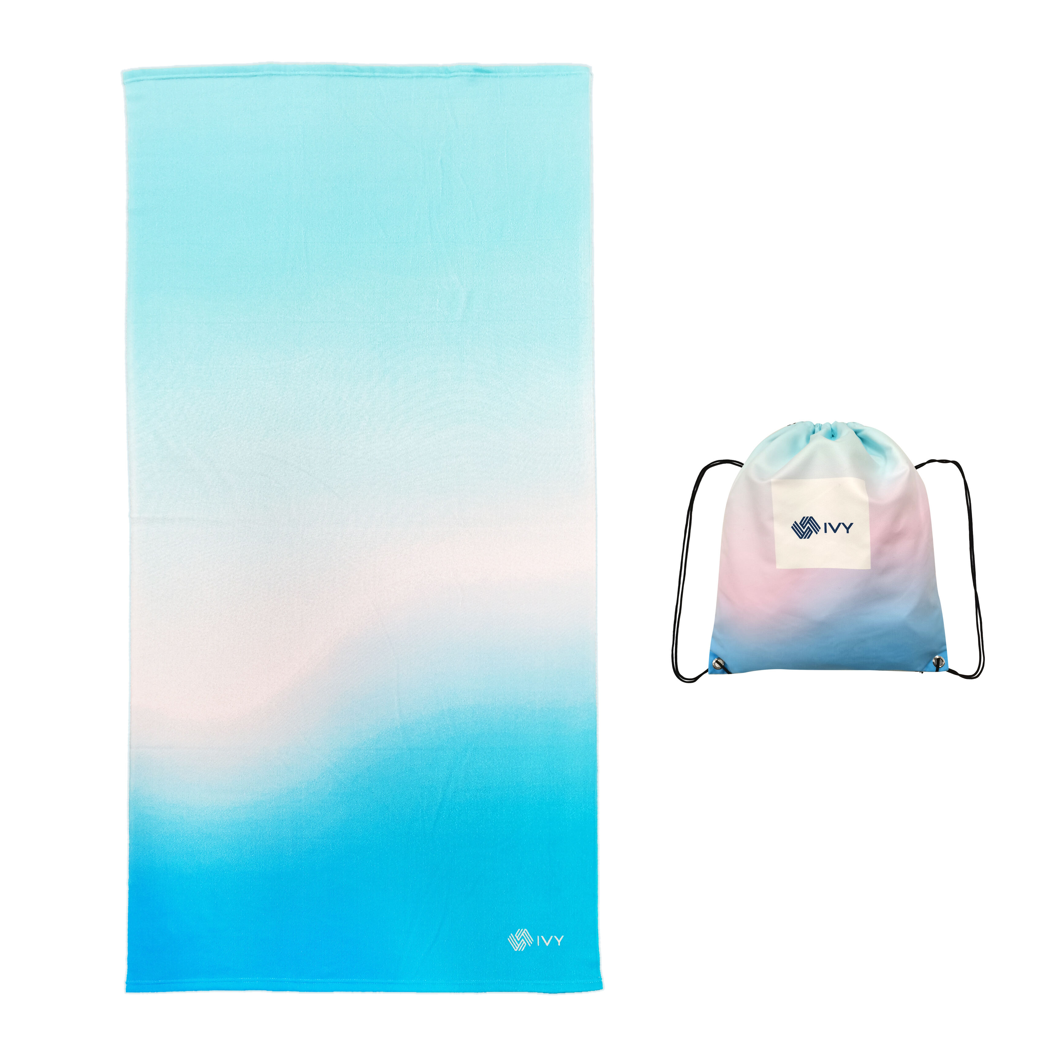 Microfiber terry beach towel