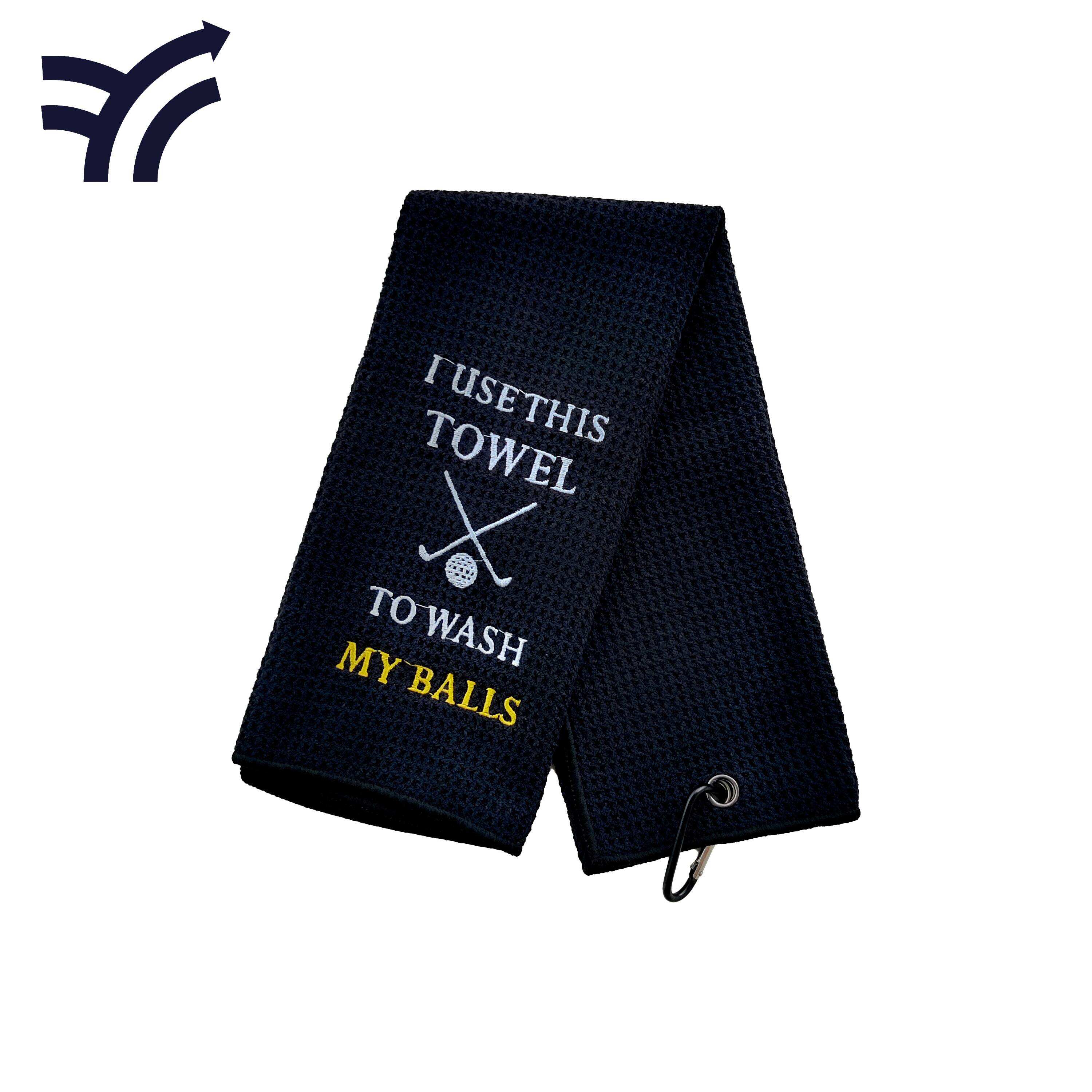 Embroidered Microfiber Golf Towel