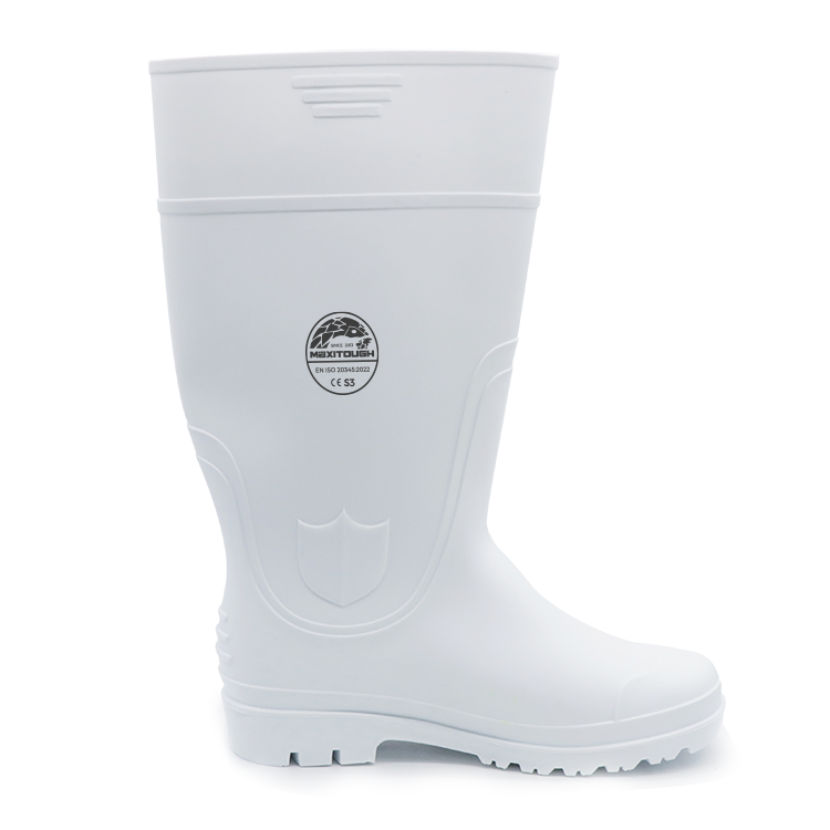 pvc rain boots white-15