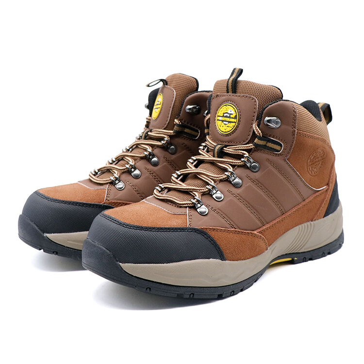 waterproof suede leather safety shoes for men-2