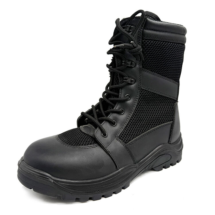 EM381-PR br Tactical Leather Mesh Boots