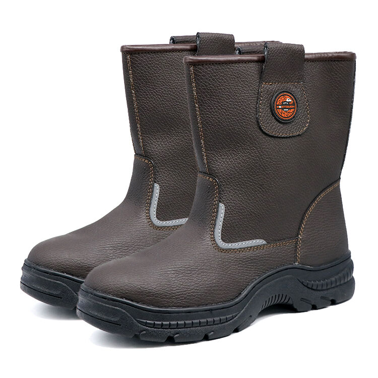 high cut 25cm steel toe boots-2