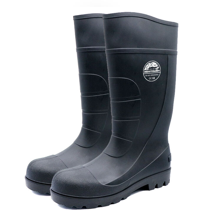 en002 pvbrsteel toe high cut safety boots-2