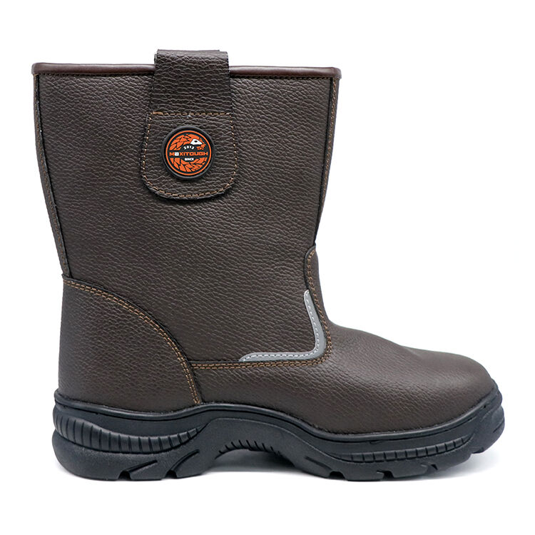 high cut 25cm steel toe boots-4