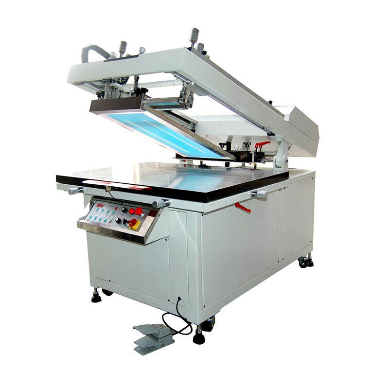 Stampante serigrafica piatta SS6090 con bracci inclinati