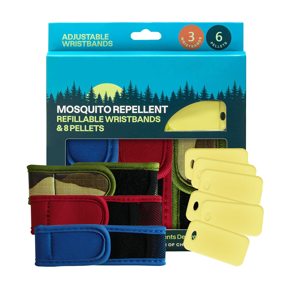 Neopren-myggeafvisende armbånd med naturlig olieomtal