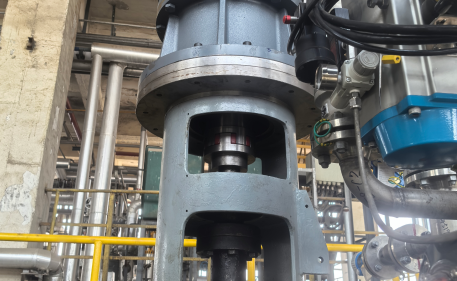 Instalación de Sellado Mecánico en Reactor en la Planta Química del Cliente