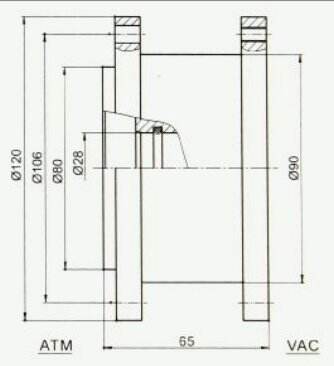 Crystal growth furnace magnetofluid seal transmission device factory