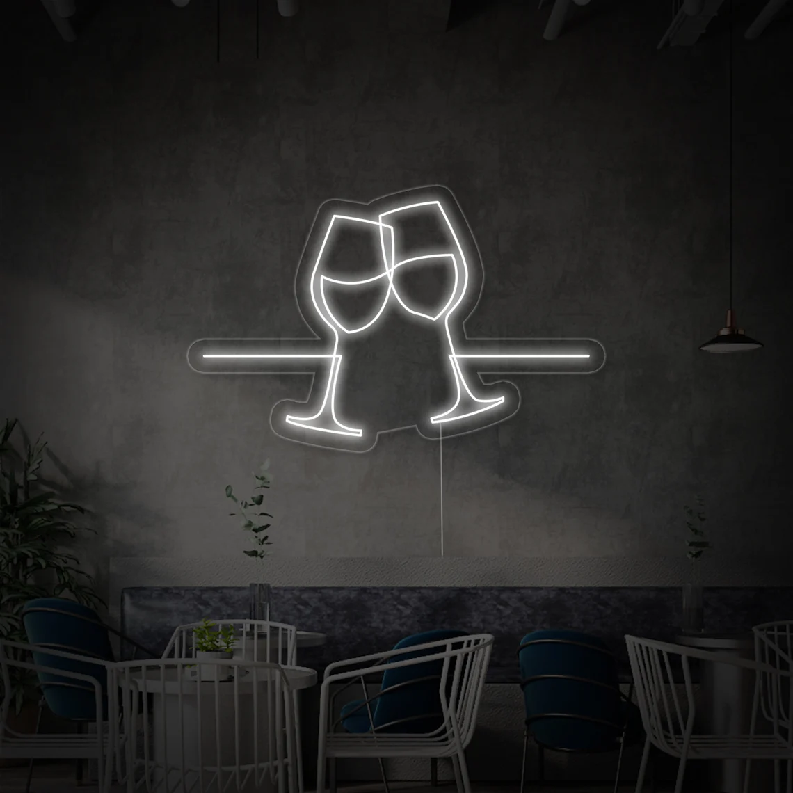 XY-sign para sa wine bar party Maanghang para sa mga Bar, Lounges & Party Corners.