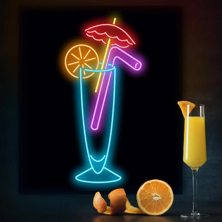 Drink Neon Sign – Kinikiling LED Light para sa mga Bar, Tindahan at Restaurante