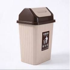  Blow-Molded Trash Can (Ultra-Light, Durable, Easy to Clean)