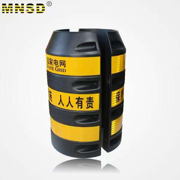 Plastic utility pole anti-collision bucket