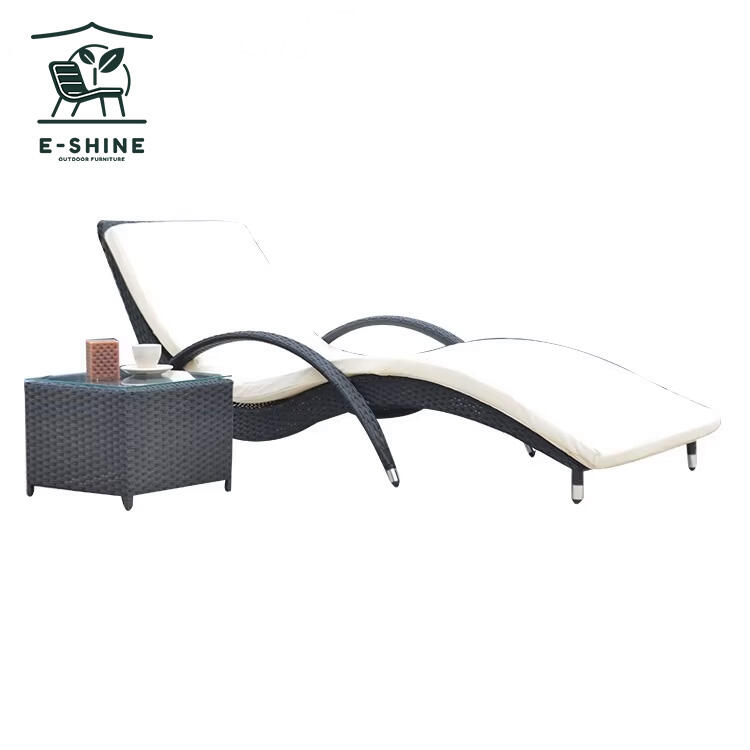 product e shine high quality modern rattan sun lounger hot sale patio pool garden outdoor furniture park school hall workshop-1