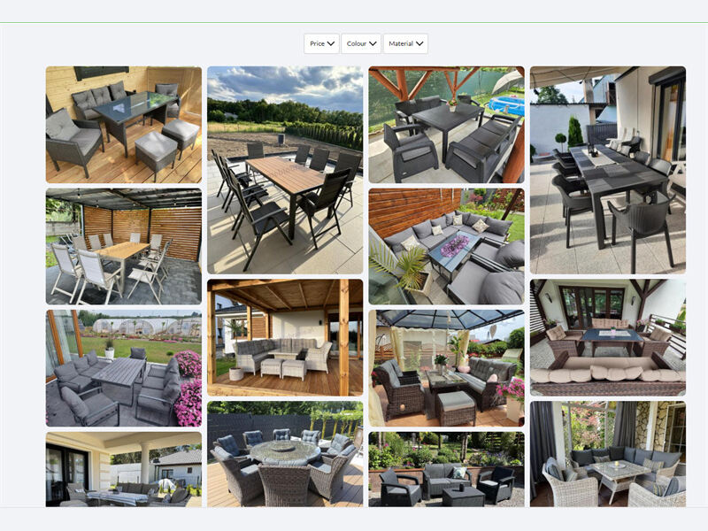Außen-Gartenmöbel-Fabrik, die ganzjährig Sofa-Sets an Amazon und große Supermärkte liefert.