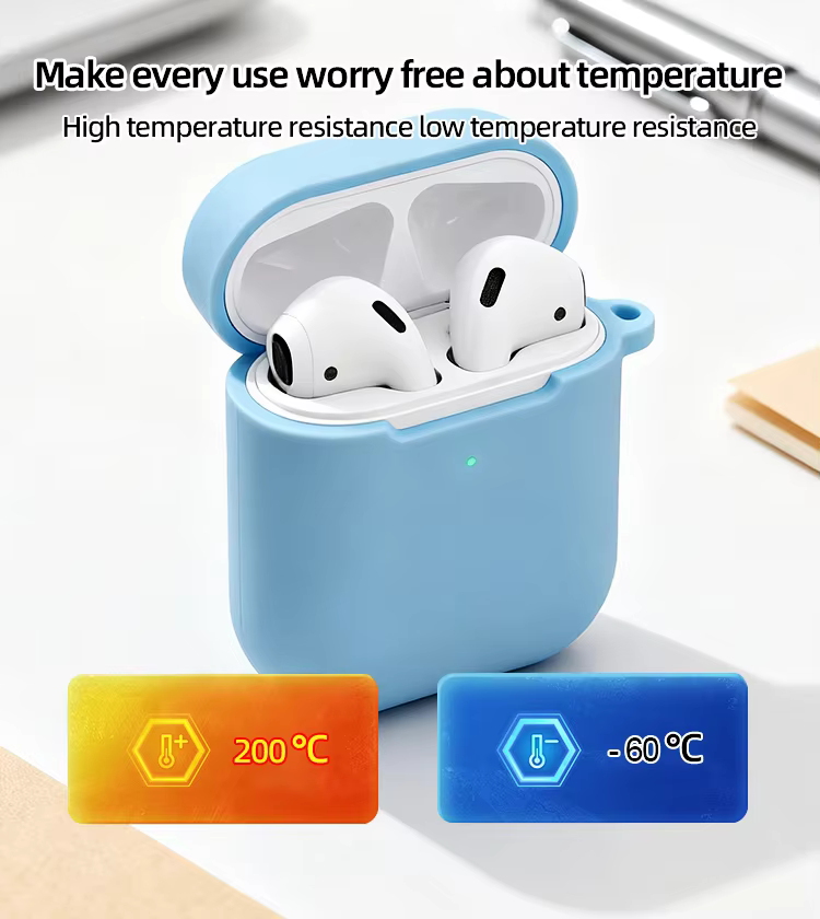 soft durable anti slip shockproof dust proof snug fit silicone earphone cases for most models easy install washable for daily-4