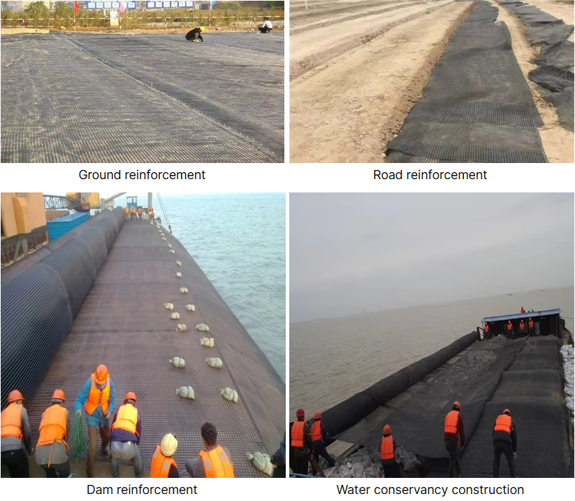 product fiberglass geogrid for driveway  road construction asphalt reinforcement fiber grid paver for gravel retaining wall application-12