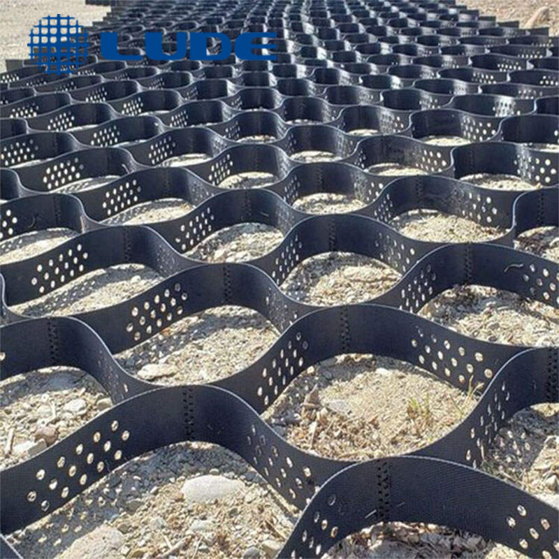 product hdpe geocell gravel stabilizer 50mm 200mm manufacturers price for ground grid for farm land walkway driveway road strengthening-8