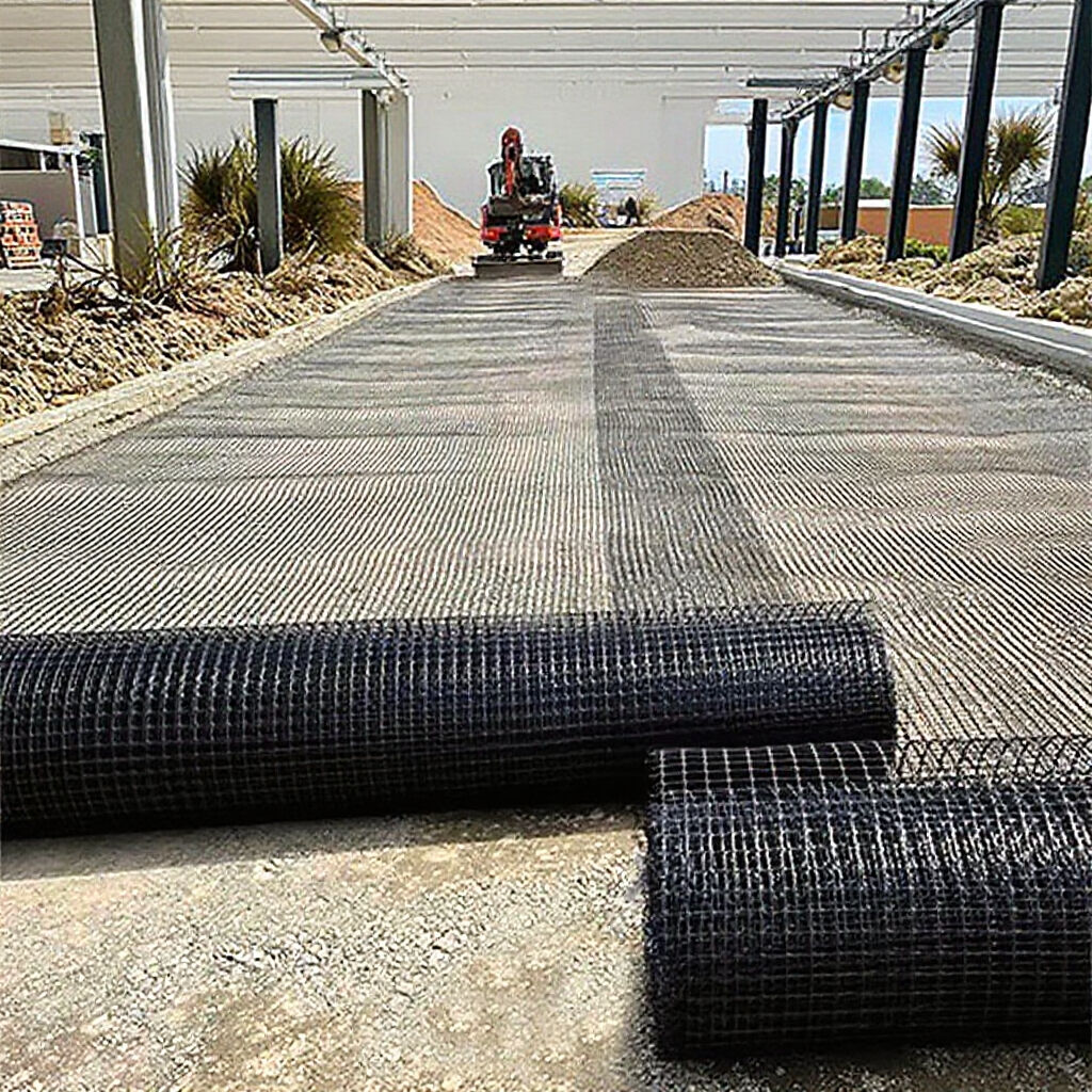 What sets geogrid material apart from traditional construction materials