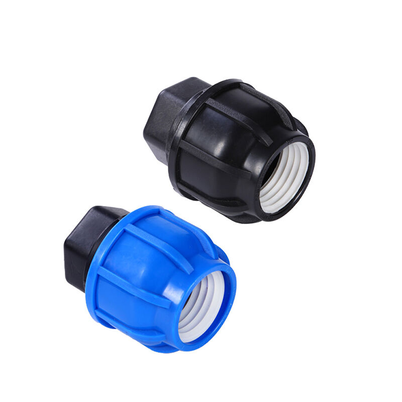 Factory Custom Size Plastic HDPE Compression Fittings Water Pipe End Cap PP Fittings