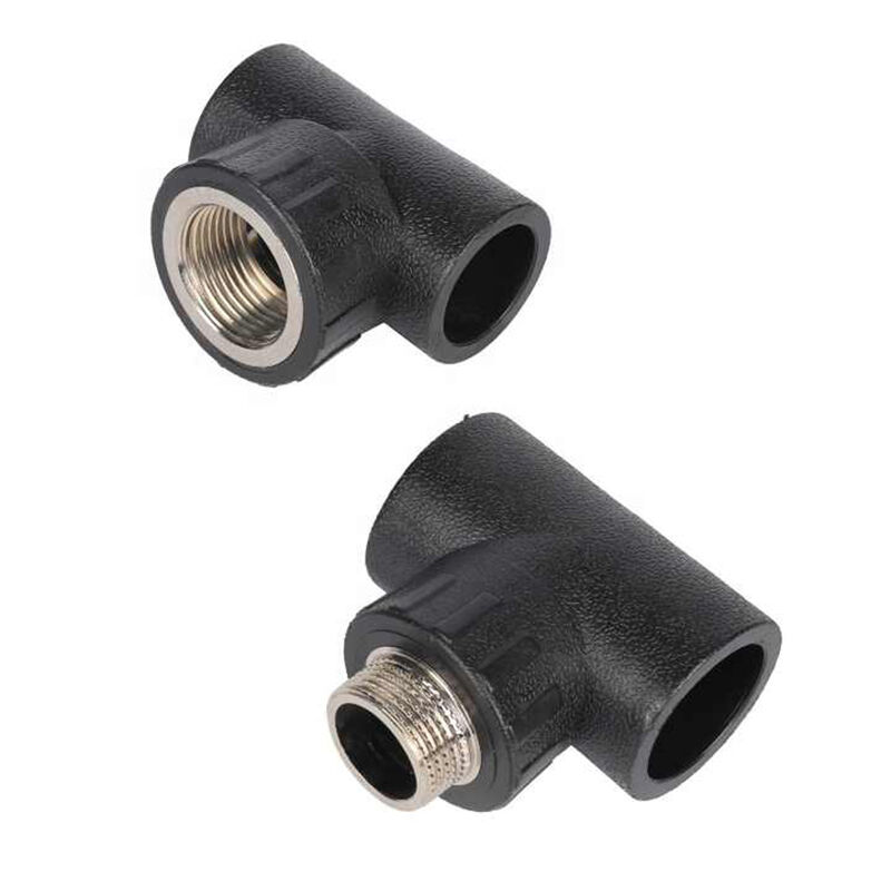 HDPE Pipe Fittings Threaded Connection Tee  Female Tee for Water Supply