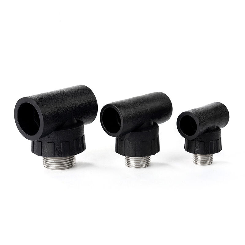 Factory Direct Sales HDPE Pipe Fittings Male Tee