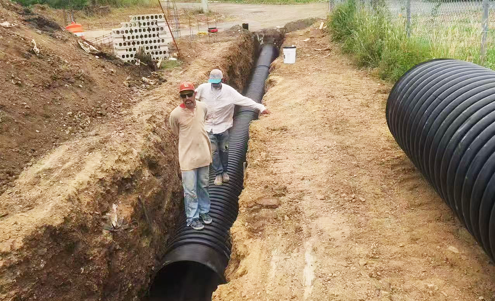 The quality of the 7-container HDPE double-wall corrugated pipes ordered annually by the Puerto Rico customer in the United States has been highly recognized.