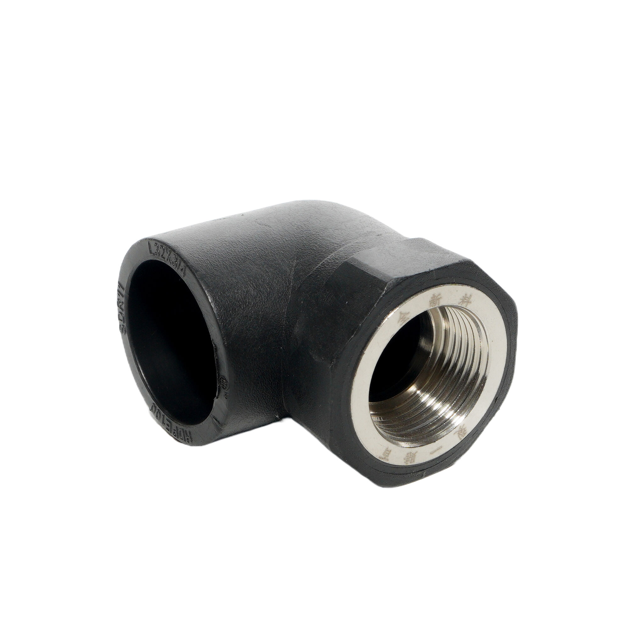 HDPE Pipe Fittings Threaded Connection 90 Degree Female Elbow for Water Supply