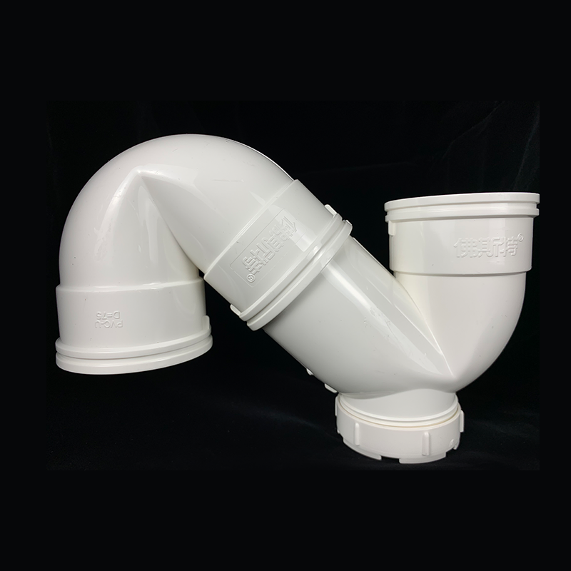 PVC-U Plastic Drainage Waste Pipe Tube Fittings Single Socket Trap OEM