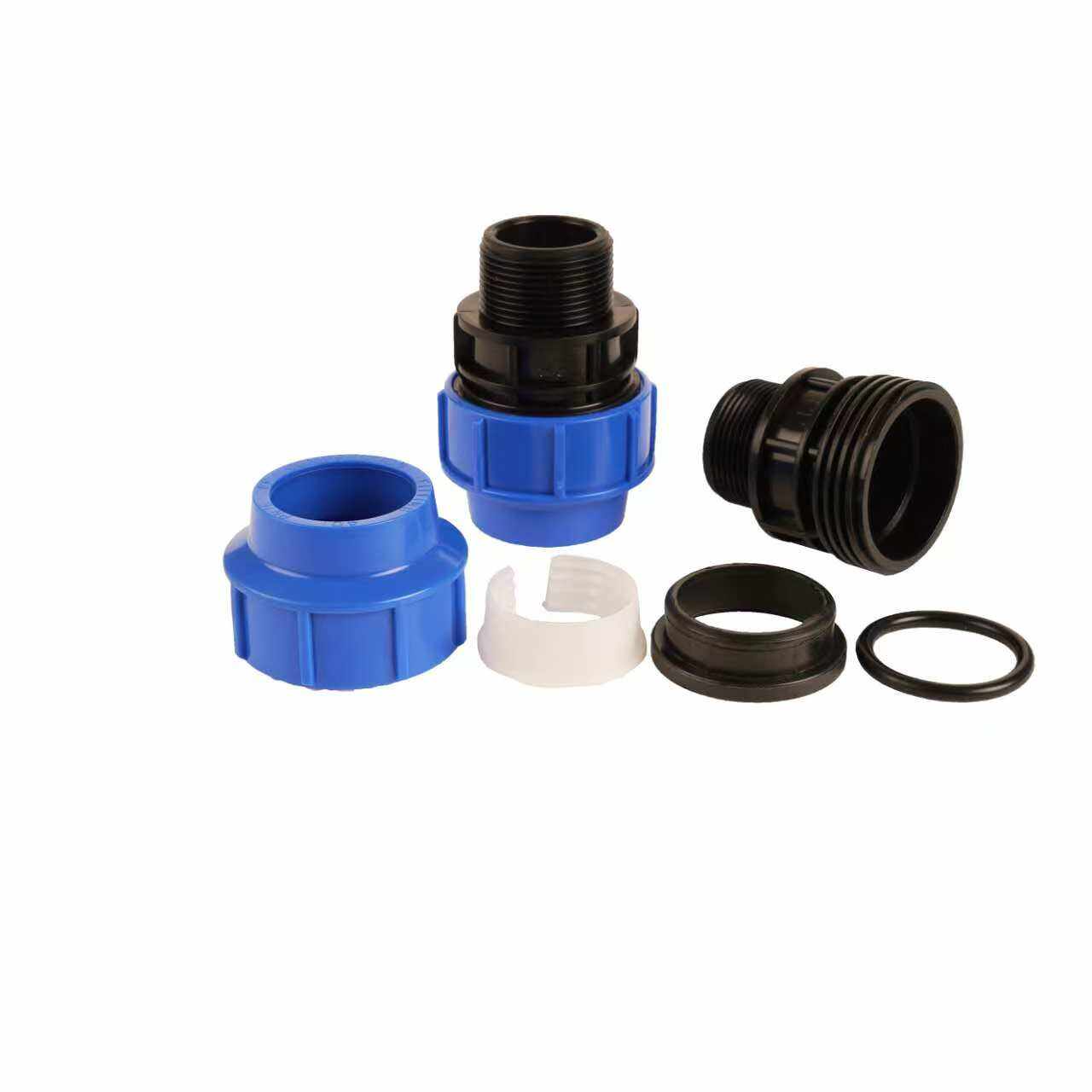 PP Compression Fittings Male Adaptor HDPE Fittings