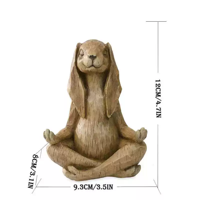 Long-Eared Rabbit Resin Garden Ornament