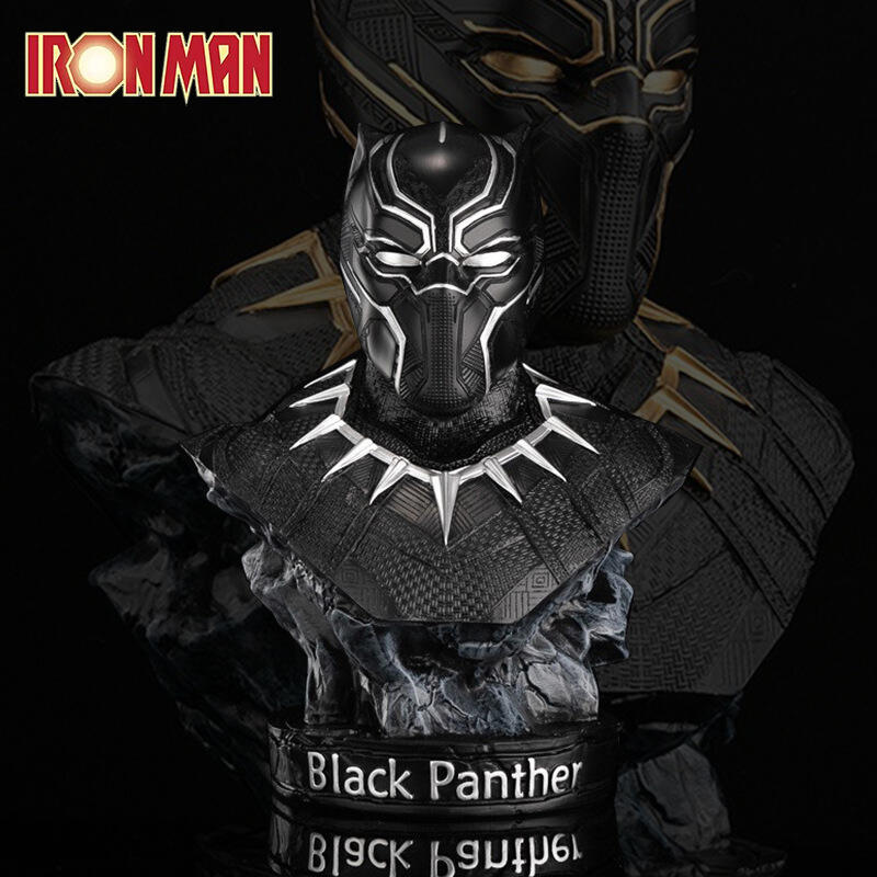 Black Panther Bust Statue