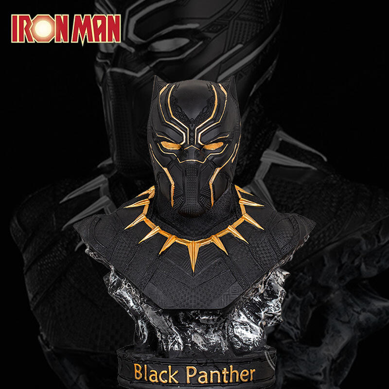 Black Panther Bust Statue