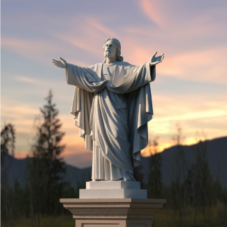 What is the significance of religious statues in different faiths?