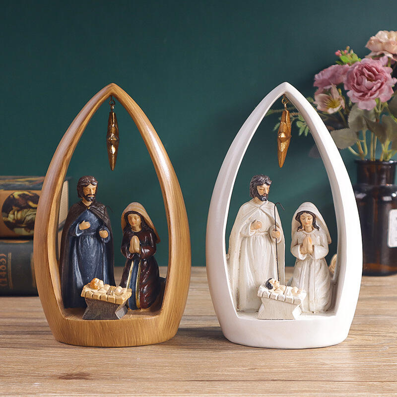 Nativity Scene Resin Figurine