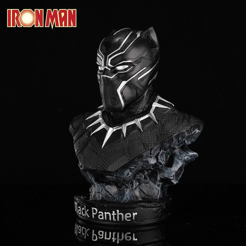 Black Panther Bust Statue