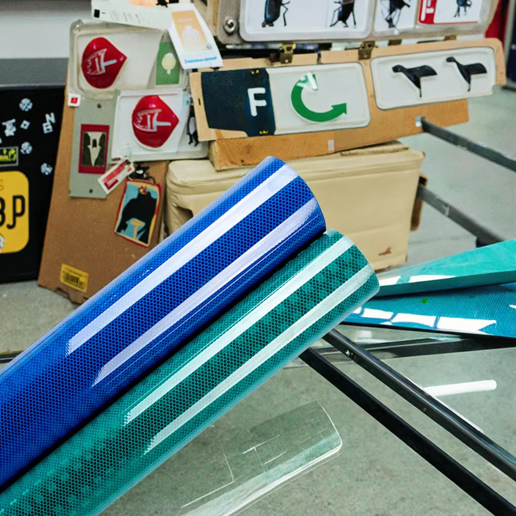 High Intensity Prismatic Adhesive HIP Reflective Sheeting Film Vinyl Reflective Tape for Road Sign Grade