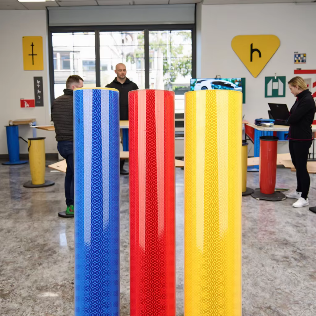 High Intensity Prismatic Adhesive HIP Reflective Sheeting Film Vinyl Reflective Tape for Road Sign Grade