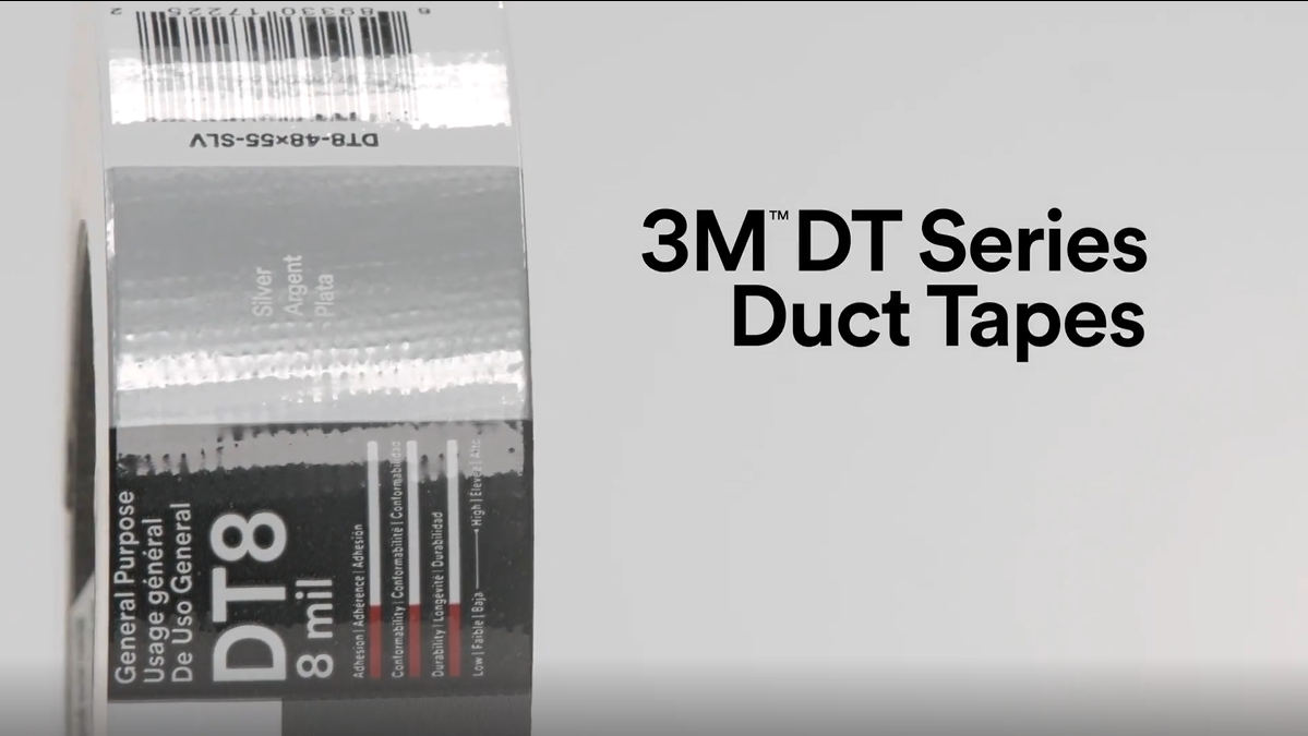 3M™ All Purpose Duct Tape DT8: Versatile, Conformable, and Strong for Challenging Jobs