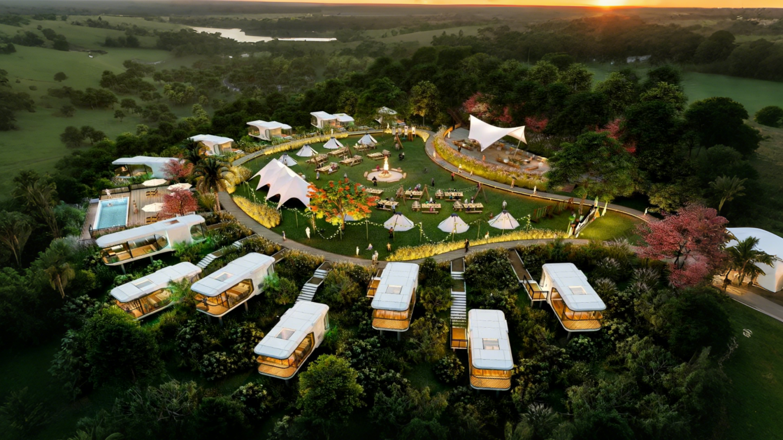 Panoramic space capsule