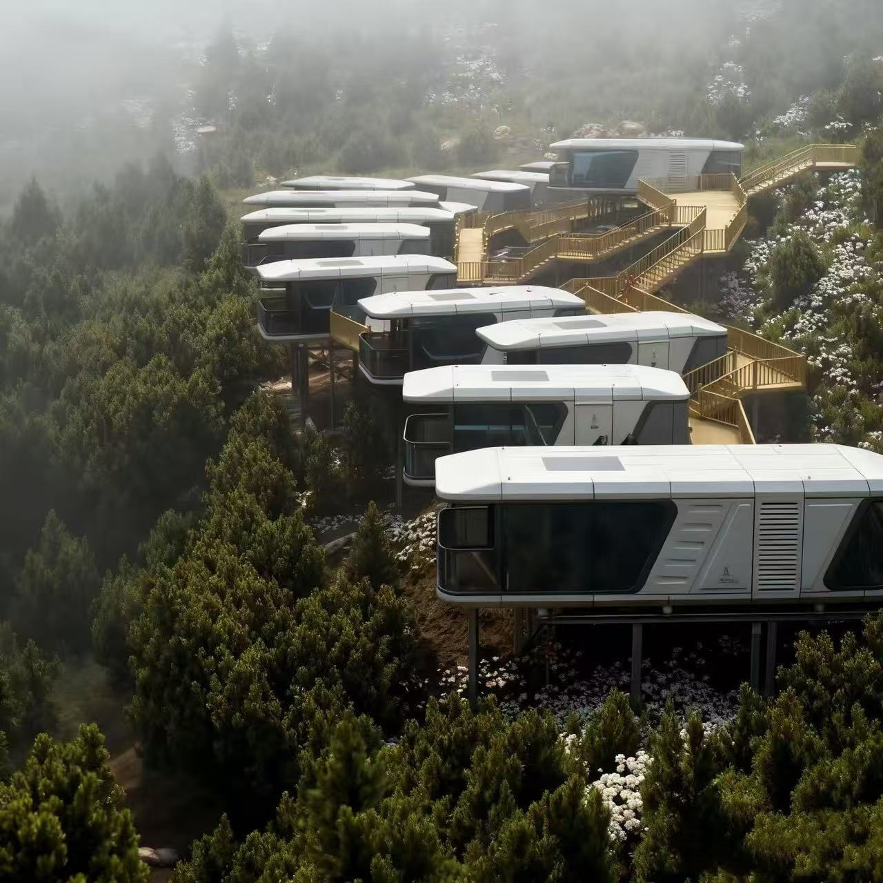 Space Capsule House | Modular Smart Eco Capsule for Luxury Camping ...