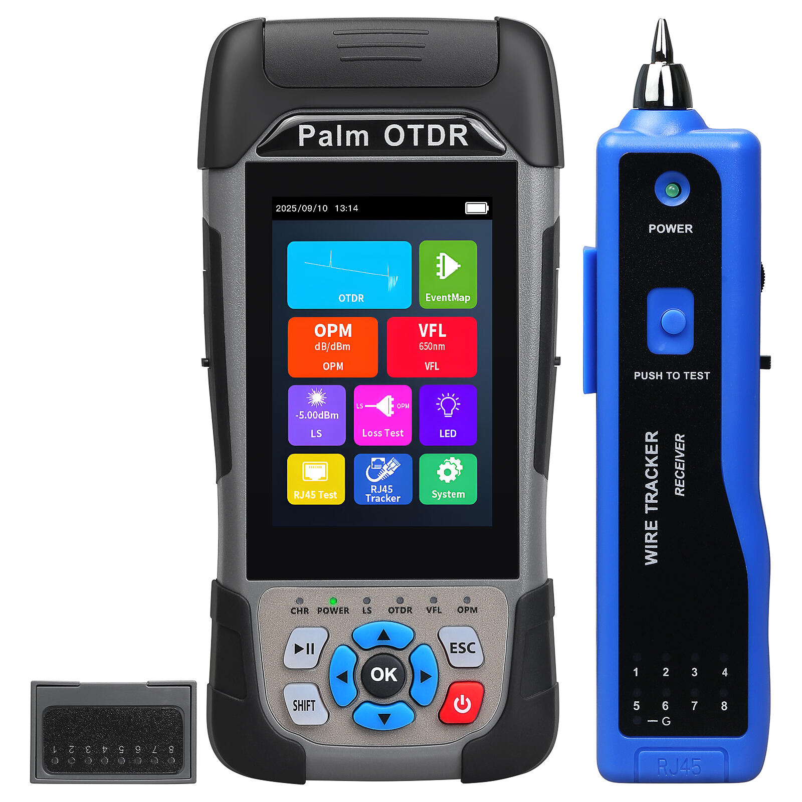 OTDR دستگاه انعکاس‌سنج زمانی نوری مدل KP600، تستر طول الیاف و نقطه شکست با پورت UPC/APC، 90 کیلومتر